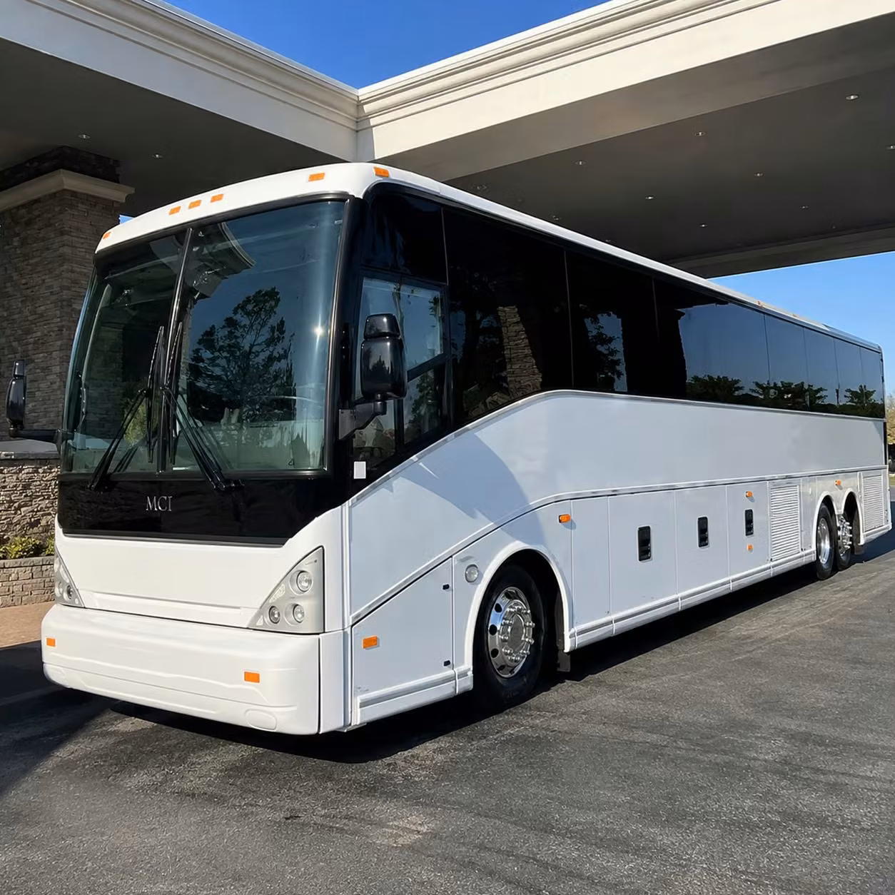 tracy 56 passenger charter bus rental